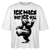 ICK MACH WAT ICK WILL-Frauen Boxy Bio-T-Shirt II - Weiß meliert