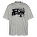 Berliner Schnauze-DIT ESKALIERT EH-Oversized Unisex Bio T-Shirt - Grau meliert