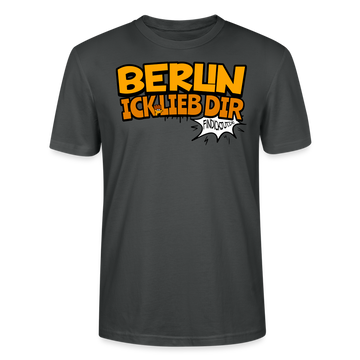 BERLIN ICK LIEB DIR - Unisex BIO T-Shirt - Anthrazit