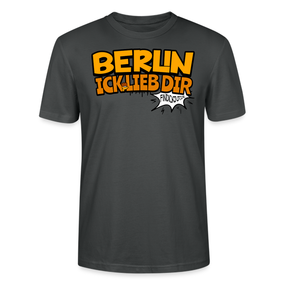 BERLIN ICK LIEB DIR - Unisex BIO T-Shirt - Anthrazit