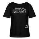 Berliner Spruch-AUS DAFFKE-Rundhals Frauen Bio-T-Shirt - Schwarz
