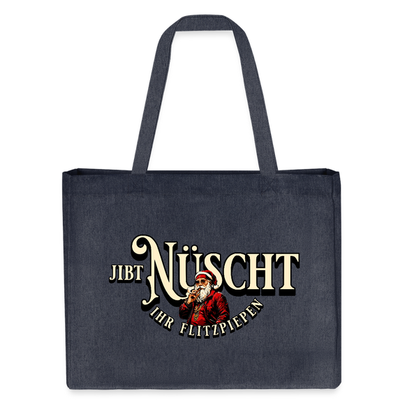 Einkaufstasche mit Berliner Schnauze-JIBT NÜSCHT IHR FLITZPIEPEN - midnight Blue
