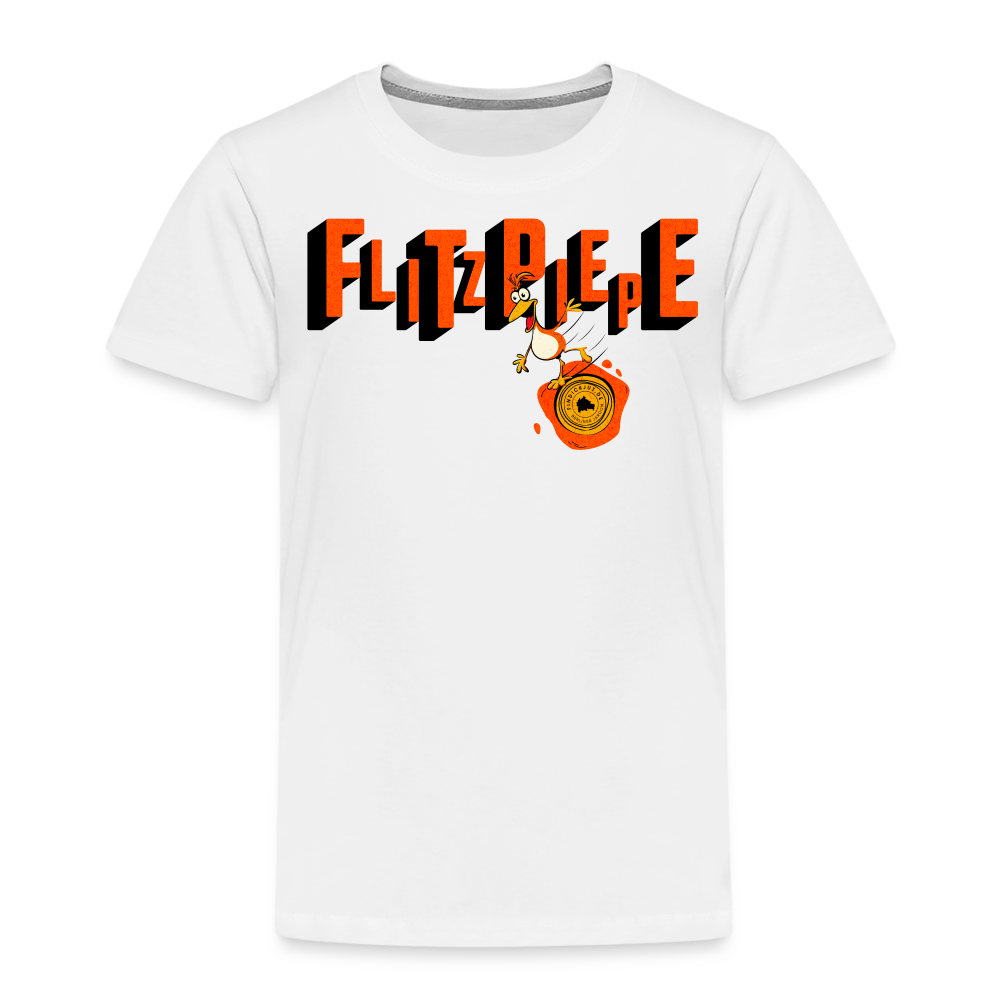 FLITZPIEPE - Kinder Premium T-Shirt - Weiß