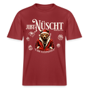 JIBT NÜSCHT-RELAXED FIT Unisex Organic T-Shirt-Weihnachten Berlin - Erdrot