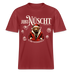 JIBT NÜSCHT-RELAXED FIT Unisex Organic T-Shirt-Weihnachten Berlin - Erdrot