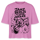 Berlin Shirt-JANZ BERLIN IS EENE WOLKE-Frauen Boxy Bio-T-Shirt - Pink