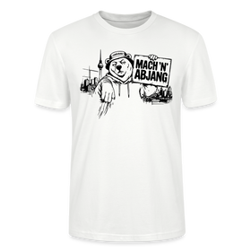Dit freundliche Shirt mit Berliner Schnauze-MACH 'N ABJANG-Unisex Bio T-Shirt - Weiß