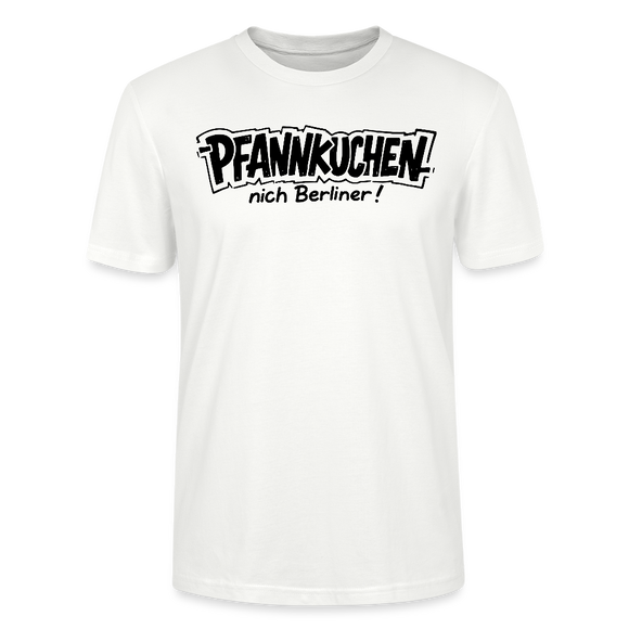 lustiges Berlin Shirt-PFANNKUCHEN, NICH BERLINER-Unisex T-Shirt BIO - Weiß