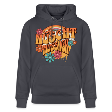 BERLINER RETRO-NÜSCHT MUSS ICK-Unisex Bio-Hoodie - Indigoblau