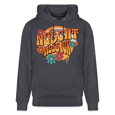 BERLINER RETRO-NÜSCHT MUSS ICK-Unisex Bio-Hoodie - Indigoblau