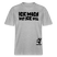 ICK MACH WAT ICK WILL-Relaxed Fit Unisex Bio-T-Shirt II - Grau meliert