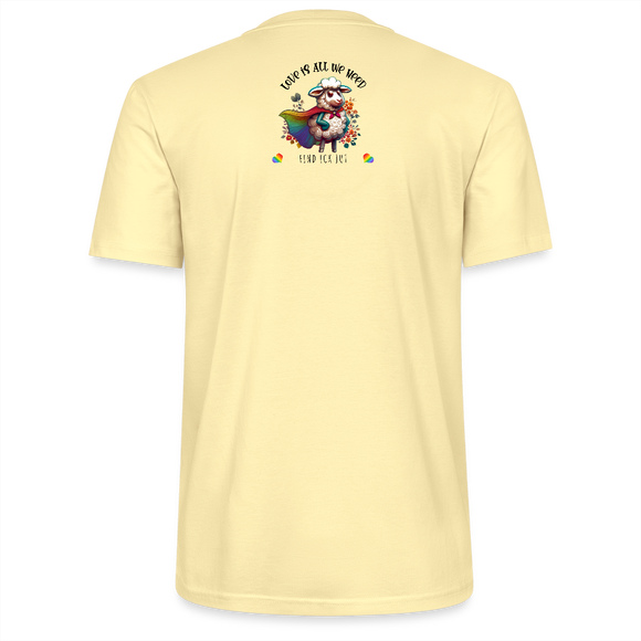 PRIDE 'REGENBOGENSCHAF-Unisex T-Shirt Bio - Creme
