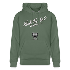 KIEKST'N SO?-Unisex Bio-Hoodie II - Tanngrün