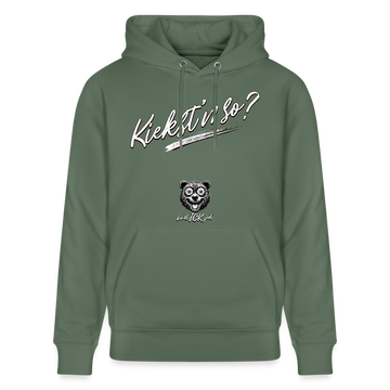 KIEKST'N SO?-Unisex Bio-Hoodie II - Tanngrün