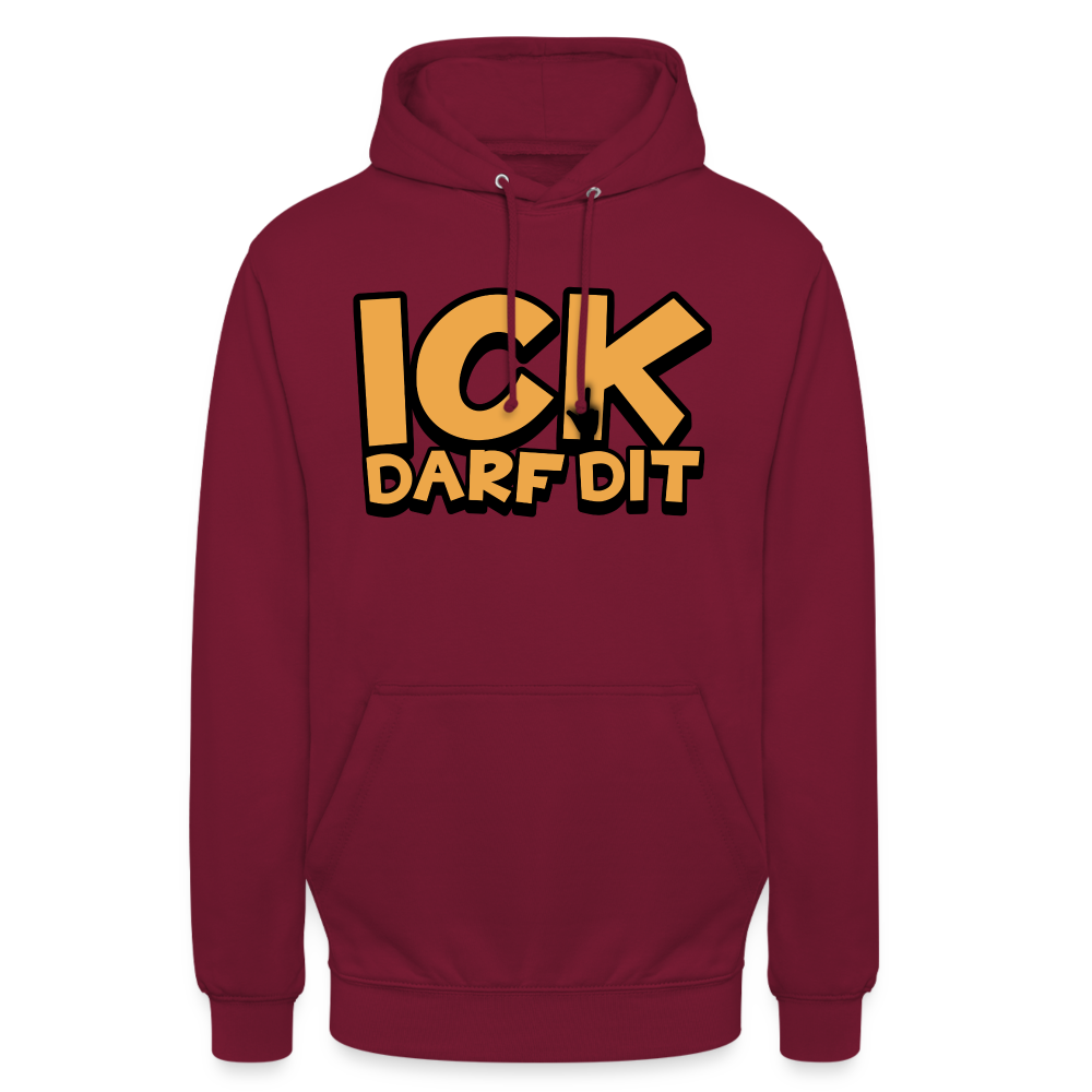 ICK DARF DIT - Hoodie - Bordeaux