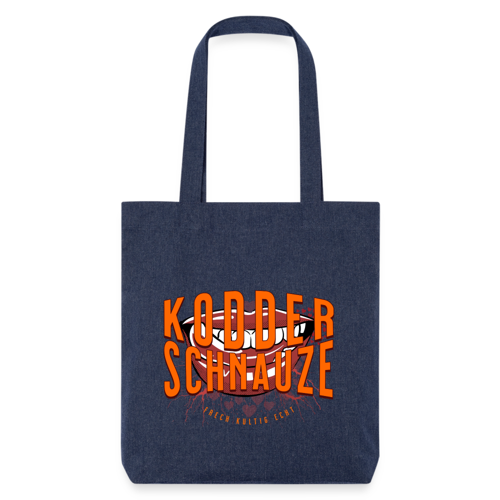 KODDERSCHNAUZE - recycelter Heavyweight Stoffbeutel - melange Blue