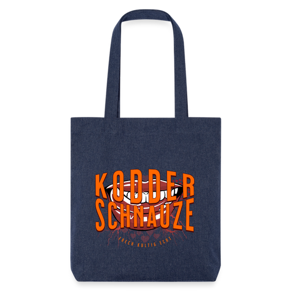 KODDERSCHNAUZE - recycelter Heavyweight Stoffbeutel - melange Blue