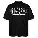 ICKE-Oversized Unisex Bio T-Shirt - Schwarz