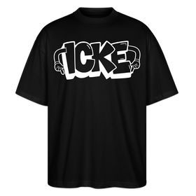 ICKE-Oversized Unisex Bio T-Shirt - Schwarz