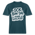 ICK BIN DA, KANN LOSJEHN-RELAXED FIT Unisex BIO T-Shirt mit Berliner Schnauze - Dunkles Petrol