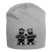 LATSCH & BOMMEL-Jersey-Beanie - Grau meliert