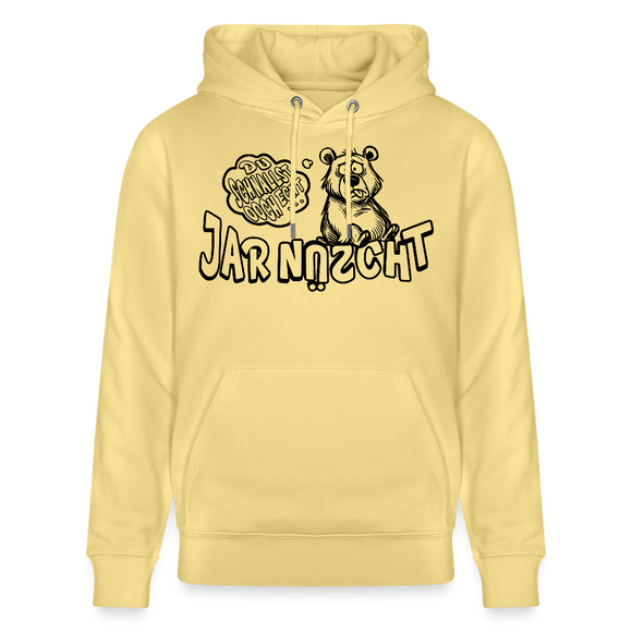 DU SCHNALLST JAR NÜSCHT-Unisex Bio-Hoodie - Gelb Viva 