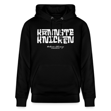 Berliner Schnauze - KANNSTE KNICKEN-Unisex Bio-Hoodie - Schwarz