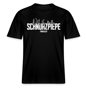 SCHNURZPIEPE-Relaxed Fit Unisex Bio-T-Shirt II - Schwarz