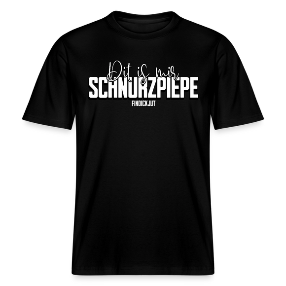 SCHNURZPIEPE-Relaxed Fit Unisex Bio-T-Shirt II - Schwarz