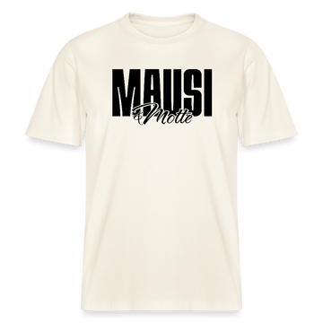 MAUSI UND MOTTE-Relaxed Fit Unisex Bio-T-Shirt - Naturweiß 
