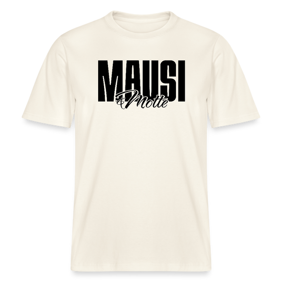 MAUSI UND MOTTE-Relaxed Fit Unisex Bio-T-Shirt - Naturweiß 