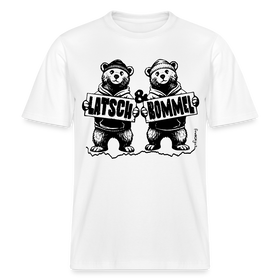 LATSCH & BOMMEL-relaxed fit Unisex Bio T-Shirt - Weiß