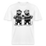 LATSCH & BOMMEL-relaxed fit Unisex Bio T-Shirt - Weiß
