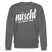Berliner Spruch-NÜSCHT FÜR SCHWACHE NERVEN-Unisex Bio-Sweatshirt - Anthrazit