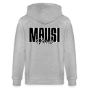 MAUSI UND MOTTE-Unisex Bio-Kapuzenjacke - Grau meliert