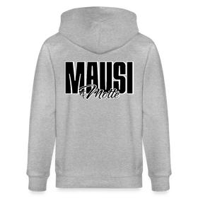 MAUSI UND MOTTE-Unisex Bio-Kapuzenjacke - Grau meliert