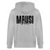 MAUSI UND MOTTE-Unisex Bio-Kapuzenjacke - Grau meliert