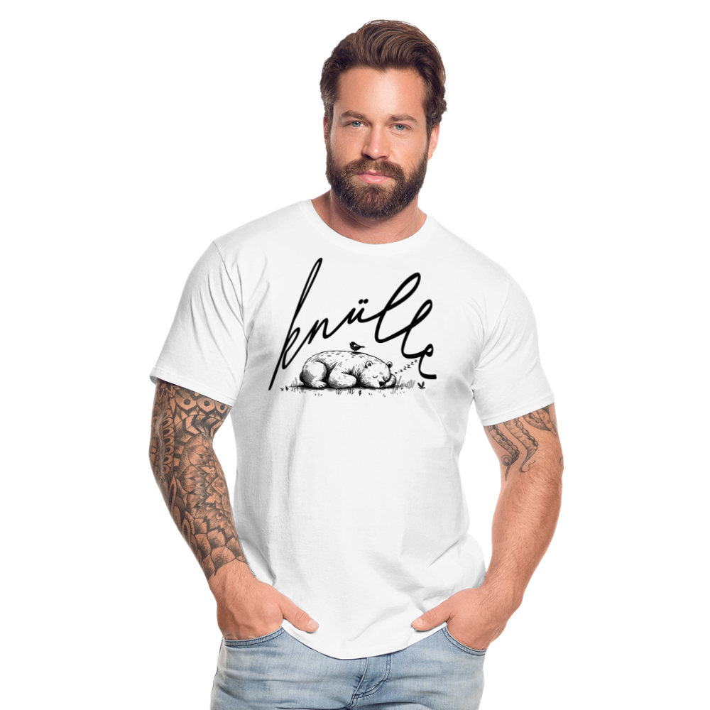 KNÜLLE - Männer Premium Bio T-Shirt - Weiß