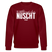 Berliner Spruch-NETT KANN ICK OOCH-Unisex Bio-Sweatshirt - Burgunderrot