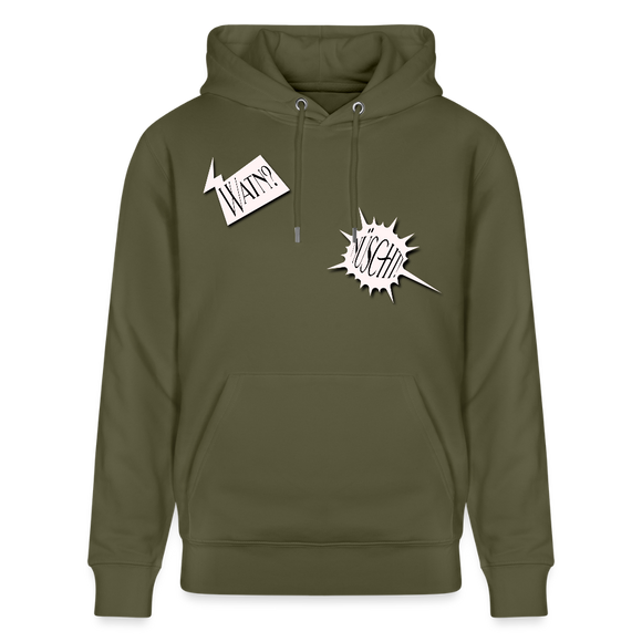 WATN? NÜSCHT!-Unisex Bio-Hoodie - Khaki Grün
