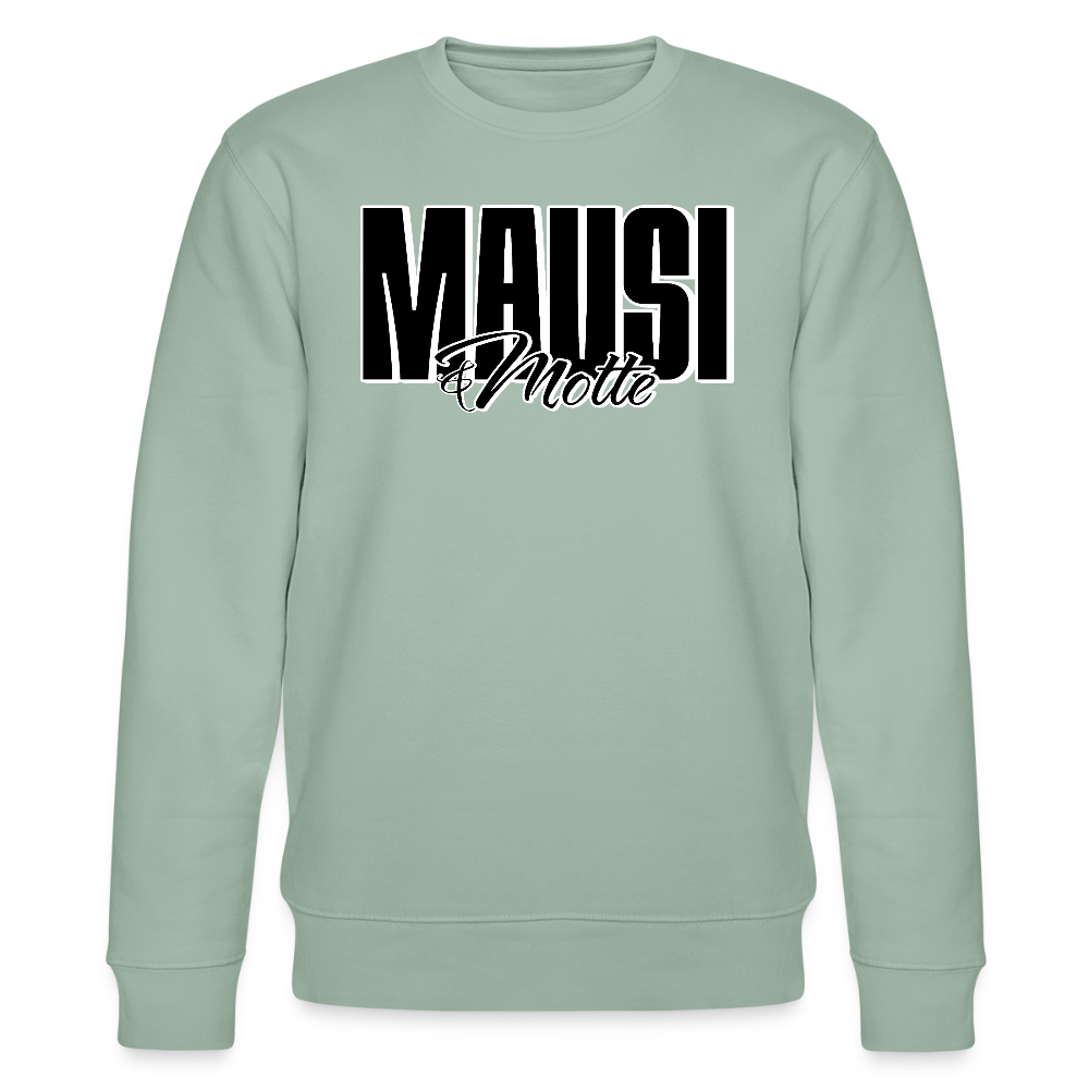 MAUSI UND MOTTE-Unisex Bio-Sweatshirt - Helles Graugrün