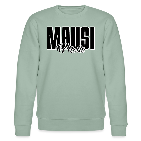 MAUSI UND MOTTE-Unisex Bio-Sweatshirt - Helles Graugrün