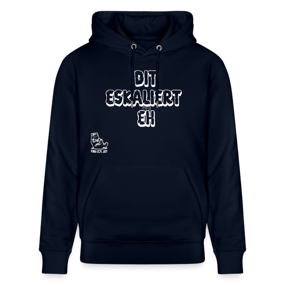 DIT ESKALIERT EH-Unisex Bio-Hoodie - Navy