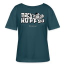 MACH N KOPP ZU-Rundhals Frauen Bio-T-Shirt - Dunkles Petrol