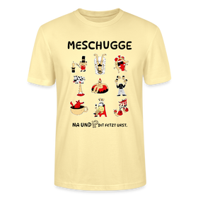 Berliner Verrücktheit-MESCHUGGE-Unisex T-Shirt BIO - Creme