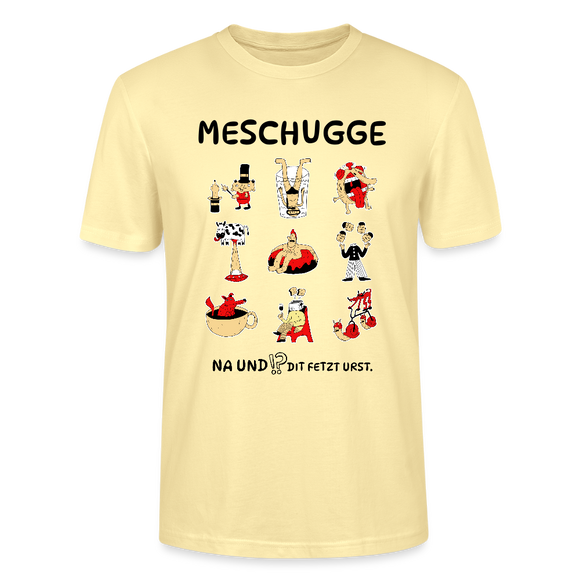Berliner Verrücktheit-MESCHUGGE-Unisex T-Shirt BIO - Creme