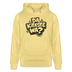 Berliner Spruch-DA KIEKSTE WA-Unisex Bio-Hoodie CRUISER - Gelb Viva 