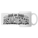 Berliner Spruch-FISIMATENTEN-Panoramatasse - Weiß