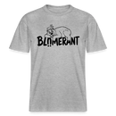 BLÜMERANT-RELAXED FIT Unisex Organic T-Shirt mit Berliner Schnauze - Grau meliert
