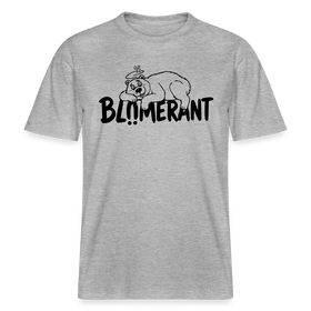BLÜMERANT-RELAXED FIT Unisex Organic T-Shirt mit Berliner Schnauze - Grau meliert